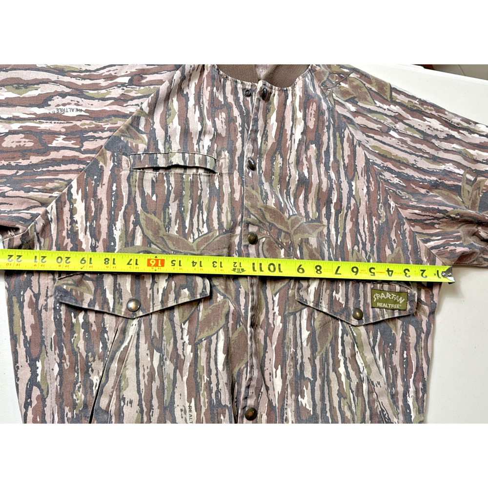 Vintage Realtree Spartan Camo Jacket Men's Size M Hunting Brown Green Camouflage - Picture 5 of 12